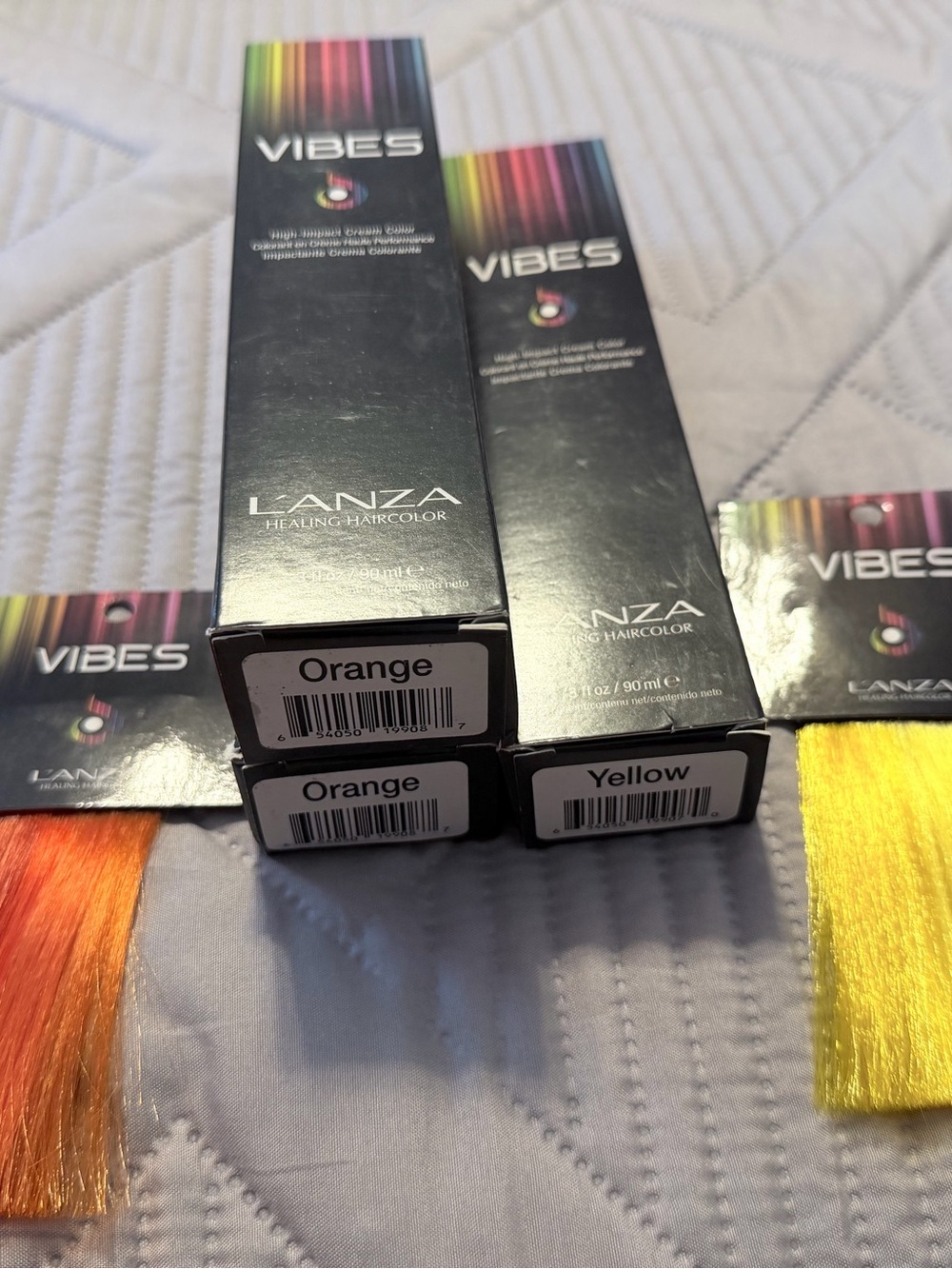 Professional Lanza Haircolor Tubes/ no mixing - Orange & Yellow Shade
